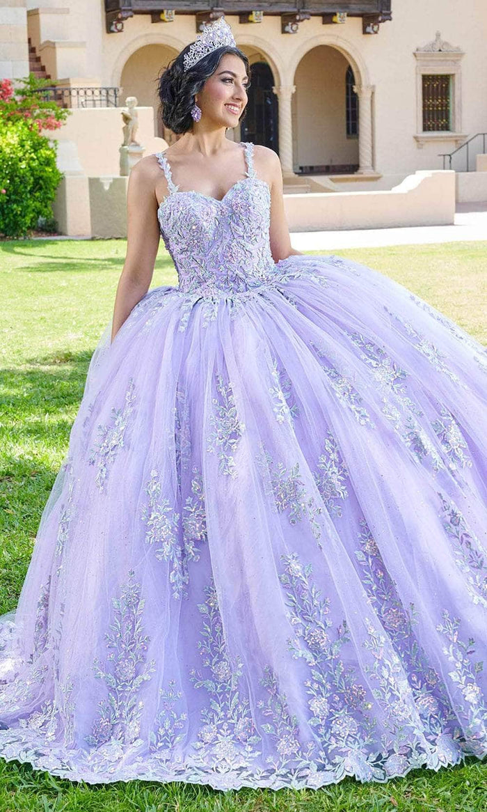 Quinceanera Collection 26074 - Embroidered Sweetheart Ballgown Ball Gowns 0 / Lilac Multi