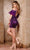 Rachel Allan 40272 - Embellished Velvet Cocktail Dress Cocktail Dresses