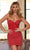 Rachel Allan 40337 - Strapless Sweetheart Cocktail Dress Cocktail Dresses 00 / Red