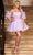 Rachel Allan 40379 - Strapless Illusion A-Line Short Dress Cocktail Dresses 00 / Lilac