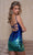 Rachel Allan 40406 - Sequin Deep V-Neck Cocktail Dress Cocktail Dresses