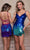 Rachel Allan 40406 - Sequin Deep V-Neck Cocktail Dress Cocktail Dresses