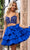 Rachel Allan 40414 - Tiered Skirt Beaded V-Neck Cocktail Dress Homecoming Dresses