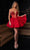 Rachel Allan 40420 - Jeweled Corset Plunging Cocktail Dress Special Occasion Dress 00 / Red