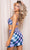 Rachel Allan 40428 - Sleeveless Edgy Checkered Cut Out Cocktail Dress Cocktail Dresses