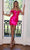 Rachel Allan 40433 - Knotted Sweetheart Sheath Cocktail Dress Special Occasion Dress 00 / Hot Pink