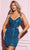 Rachel Allan 40446 - Asymmetrical Neckline Sequined Cocktail Dress Cocktail Dresses