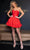 Rachel Allan 40470 - Ruched Bodice Sweetheart Cocktail Dress Special Occasion Dress 00 / Red