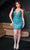 Rachel Allan 40471 - Sequin Embellished Plunging V-Neck Cocktail Dress Special Occasion Dress