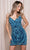 Rachel Allan 40475 - V-Neck Allover Beaded Cocktail Dress Special Occasion Dress