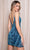 Rachel Allan 40475 - V-Neck Allover Beaded Cocktail Dress Special Occasion Dress