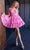 Rachel Allan 40485 - Foliage Appliqued A-Line Cocktail Dress Special Occasion Dress 00 / Candy Pink