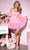 Rachel Allan 40527 - 3D Floral Embellished A-Line Cocktail Dress Special Occasion Dress 00 / Pink