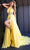 Rachel Allan 50294 - Halter Neck Sleeveless Prom Dress Special Occasion Dress 00 / Yellow