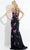 Rachel Allan 6203 - Floral Ornate Strapless Prom Gown Pageant Dresses 4 / Black