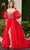 Rachel Allan 70470 - Rhinestone Beaded Corset Ballgown Ball Gowns 00 / Red