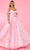 Rachel Allan 70495 - Floral Off Shoulder Prom Dress Prom Dresses 00 / Pink