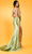 Rachel Allan 70498 - Metallic High Slit Prom Dress Prom Dresses