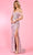 Rachel Allan 70568 - Sequin High Slit Prom Dress Prom Dresses 00 / Blush