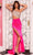 Rachel Allan 70573 - Asymmetrical Cutout Prom Dress Prom Dresses 00 / Fuchsia