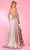 Rachel Allan 70639 - Pleated Metallic Asymmetric Prom Gown Prom Dresses