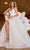 Rachel Allan Bridal RB3200 - Surplice V-Neck Glitter Bridal Gown Special Occasion Dress