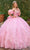 Rachel Allan Bridal RQ1142 - Sequin Appliqued Sweetheart Ballgown Special Occasion Dress 0 / Pink