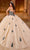 Rachel Allan Bridal RQ1152 - Rhinestone Embellished Strapless Ballgown Special Occasion Dress