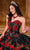 Rachel Allan Bridal RQ5006 - Floral Strapless Layered Ballgown Special Occasion Dress