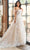 Rachel Allan RB4185 - Floral Embroidered Plunging Bridal Gown Wedding Dresses