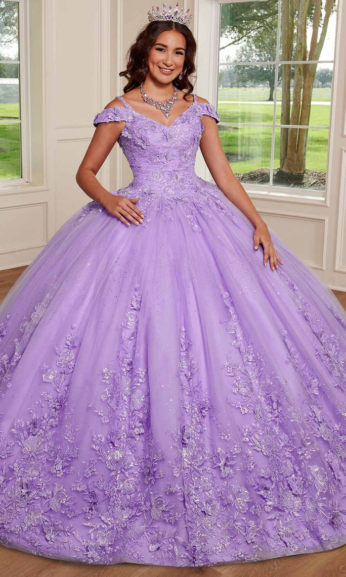 Rachel Allan RQ1126 - Applique Quinceanera Ballgown Special Occasion Dress 0 / Lilac