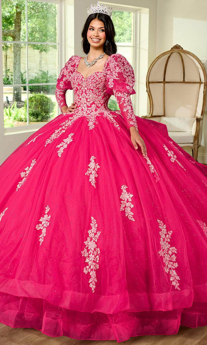 Rachel Allan RQ1131 - Beaded Applique Sweetheart Neck Ballgown Ball Gowns