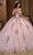 Rachel Allan RQ2185 - Embroidered Cold Shoulder Ballgown Ball Gowns