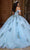 Rachel Allan RQ2185 - Embroidered Cold Shoulder Ballgown Ball Gowns