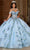 Rachel Allan RQ2185 - Embroidered Cold Shoulder Ballgown Ball Gowns