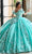 Rachel Allan RQ2186 - Feather Detailed Off-Shoulder Ballgown Ball Gowns