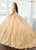 Rachel Allan RQ3150 - Off Shoulder Ballgown with Detachable Sleeves Special Occasion Dress