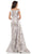 Rina di Montella RD2912 - Jacquard Off-Shoulder Long Gown Mother of the Bride Dresses