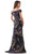 Rina di Montella RD2952 - Printed Off-Shoulder Long Dress Prom Dresses