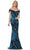 Rina di Montella RD2952 - Printed Off-Shoulder Long Dress Prom Dresses