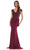 Rina di Montella RD2960 - Embroidered Bodice Evening Gown Special Occasion Dress 4 / Wine