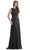 Rina di Montella RD2973 - Lace Bodice Bateau Formal Gown Special Occasion Dress 4 / Black