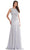 Rina di Montella RD2973 - Lace Bodice Bateau Formal Gown Special Occasion Dress 4 / Silver