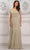 Rina di Montella RD3101 - Bateau Fully Beaded Formal Gown Special Occasion Dress 6 / Oyster