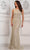 Rina di Montella RD3104 - Bateau Beaded Embroidered Formal Gown Special Occasion Dress 4 / Oyster