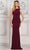 Rina di Montella RD3111 - Cowl Drape Evening Dress Special Occasion Dress 4 / Wine