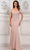 Rina di Montella RD3112 - Short Sleeve Embroidered Evening Dress Special Occasion Dress 6 / Rose