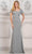 Rina di Montella RD3112 - Short Sleeve Embroidered Evening Dress Special Occasion Dress 6 / Seaglass