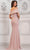 Rina di Montella RD3114 - Elegant Embroidered Midriff Evening Dress Mother of the Bride Dresses 6 / Rose