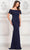Rina di Montella RD3114 - Embroidered Midriff Evening Dress Special Occasion Dress 4 / Navy